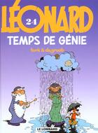 Couverture du livre « Léonard T.24 ; temps de génie » de Bob De Groot et Turk aux éditions Lombard