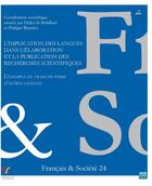 Couverture du livre « L'implication des langues dans l'élaboration et la publication des recherches scientifiques : L'exemple du français parmi d'autres langues » de  aux éditions Eme Editions