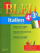 Couverture du livre « CAHIERS BLED ; italien ; 4ème, 3ème » de G Kerleroux et B Setton aux éditions Hachette Education