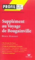 Couverture du livre « Supplément au voyage de Bougainville de Denis Diderot » de Sylviane Albertan-Coppola aux éditions Hatier