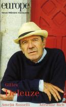 Couverture du livre « Revue Europe n.996 ; Gilles Deleuze (avril 2012) » de  aux éditions Revue Europe