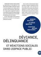 Couverture du livre « Déviance, délinquance et réactions sociales dans l'espace public » de Manuel Boucher aux éditions Bord De L'eau