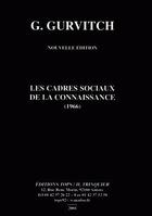 Couverture du livre « Les cadres sociaux de la connaissance » de Georges Gurvitch aux éditions Tops