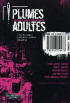 Couverture du livre « Plumes adultes ; 7 nouvelles servies sur un plateau » de  aux éditions Editions In8