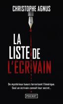 Couverture du livre « La liste de l'écrivain » de Christophe Agnus aux éditions Pocket