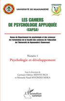 Couverture du livre « Psychologie et développement » de Menye Nga G F. aux éditions L'harmattan