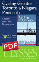 Couverture du livre « Cycling greater Toronto & Niagara Peninsula » de John Lynes aux éditions Ulysse