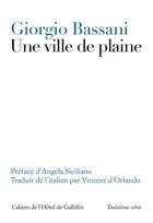 Couverture du livre « Une ville de plaine » de Giorgio Bassani aux éditions Iicp