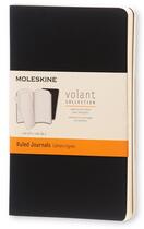 Couverture du livre « Carnet volant set de 2 poche ligné noir » de Moleskine aux éditions Moleskine Papet