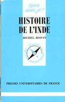 Couverture du livre « Histoire de l'inde » de Michel Boivin aux éditions Que Sais-je ?