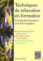 Couverture du livre « Outils Pour La Relaxation En Formation D'Adultes » de Malet aux éditions Retz