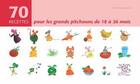Couverture du livre « 70 recettes pour les grands pitchouns de 18 à 36 mois » de Valerie Gaudant aux éditions Le Sureau