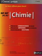 Couverture du livre « CLASSE PREPA ; chimie ; MP-MP PT-PT ; 2ème année (édition 2008) » de Pascal Frajman aux éditions Nathan