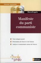 Couverture du livre « Int phil 12 manifeste part com » de Barrere/Roche/Marx aux éditions Nathan