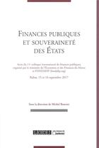 Couverture du livre « Finances publiques et souveraineté des états » de  aux éditions Lgdj