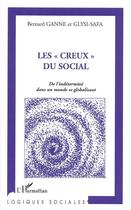 Couverture du livre « Les creux du social - de l'indetermine dans un monde se globalisant » de Bernard Ganne aux éditions Editions L'harmattan