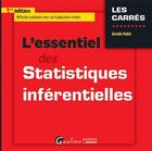 Couverture du livre « L'essentiel des statistiques inférentielles » de Armelle Mathe aux éditions Gualino