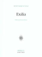 Couverture du livre « Exilia » de Vazquez-Diaz Re aux éditions Corti