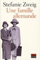 Couverture du livre « Une famille allemande » de Stefanie Zweig aux éditions Outside