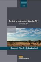 Couverture du livre « The state of environmental migration 2017 ; a review of 2016 » de  aux éditions Pulg