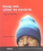 Couverture du livre « Xml, Xhtml ; Design Web ; Utiliser Les Standards » de Jeffrey Zeldman aux éditions Eyrolles