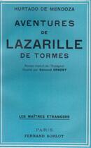 Couverture du livre « Les aventures de Lazarille de Tormes » de Hieronimo De Mendoza aux éditions Nel