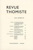 Couverture du livre « Revue thomiste - n 3/2018 » de  aux éditions Klincksieck