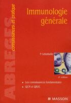 Couverture du livre « Immunologie générale (8e édition) » de Letonturier Philippe aux éditions Elsevier-masson