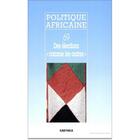 Couverture du livre « Revue Politique Africaine » de Wip aux éditions Karthala