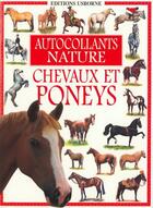 Couverture du livre « Chevaux et poneys ; autocollants nature » de Joanna Spector aux éditions Usborne