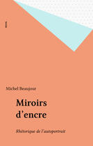 Couverture du livre « POETIQUE : miroirs d'encre » de Michel Beaujour aux éditions Seuil (reedition Numerique Fenixx)