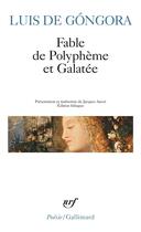 Couverture du livre « Fable de Polyphème et Galatée » de Luis De Gongora aux éditions Gallimard