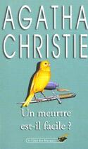 Couverture du livre « Un meurtre est-il facile ? » de Agatha Christie aux éditions Le Livre De Poche