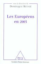 Couverture du livre « Les Européens en 2003 » de Dominique Reynie aux éditions Odile Jacob