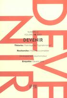 Couverture du livre « Devenir vol 15 n 2 2003 » de Guedeney/Antoin aux éditions Georg