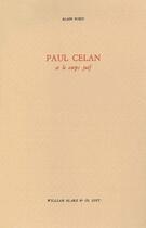 Couverture du livre « Paul Celan et le corps juif » de Alain Suied aux éditions William Blake & Co