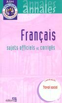 Couverture du livre « Francais epreuves de selection (educateur specialises) » de  aux éditions Lamarre