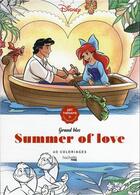 Couverture du livre « Art thérapie ; Grand bloc : summer of love Disney » de Christophe-Alexis Perez aux éditions Hachette Heroes