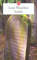 Couverture du livre « Kaddish » de Wieseltier-L aux éditions Le Livre De Poche