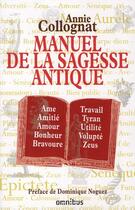 Couverture du livre « Manuel de la sagesse antique » de  aux éditions Omnibus