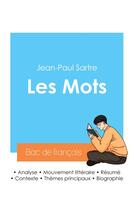 Couverture du livre « Réussir son Bac de français 2024 : Analyse des Mots de Jean-Paul Sartre » de Jean-Paul Sartre aux éditions Bac De Francais