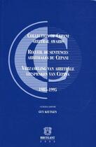 Couverture du livre « Recueil des sentences arbitrales du Cepani » de Guy Keutgen aux éditions Bruylant