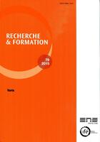 Couverture du livre « Recherche et formation, n° 79/2015 : Varia » de Auteurs Divers aux éditions Ens Lyon