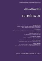 Couverture du livre « Philosophique 2004 ; esthétique » de  aux éditions Pu De Franche Comte