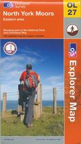 Couverture du livre « North York Moors ; eastern area OL27 » de  aux éditions Ordnance Survey