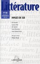 Couverture du livre « Littérature N.165 ; images de soi » de  aux éditions Armand Colin