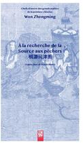 Couverture du livre « A la recherche de la source aux pechers » de Wen Zhengming aux éditions Nuvis