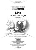 Couverture du livre « Nino ne sait pas nager - fichier gs » de  aux éditions Sedrap