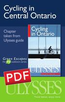 Couverture du livre « Cycling in central Ontario » de John Lynes aux éditions Ulysse