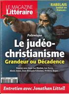 Couverture du livre « Le magazine litteraire n 578 le judeo-christianisme avril 2017 » de  aux éditions Le Magazine Litteraire